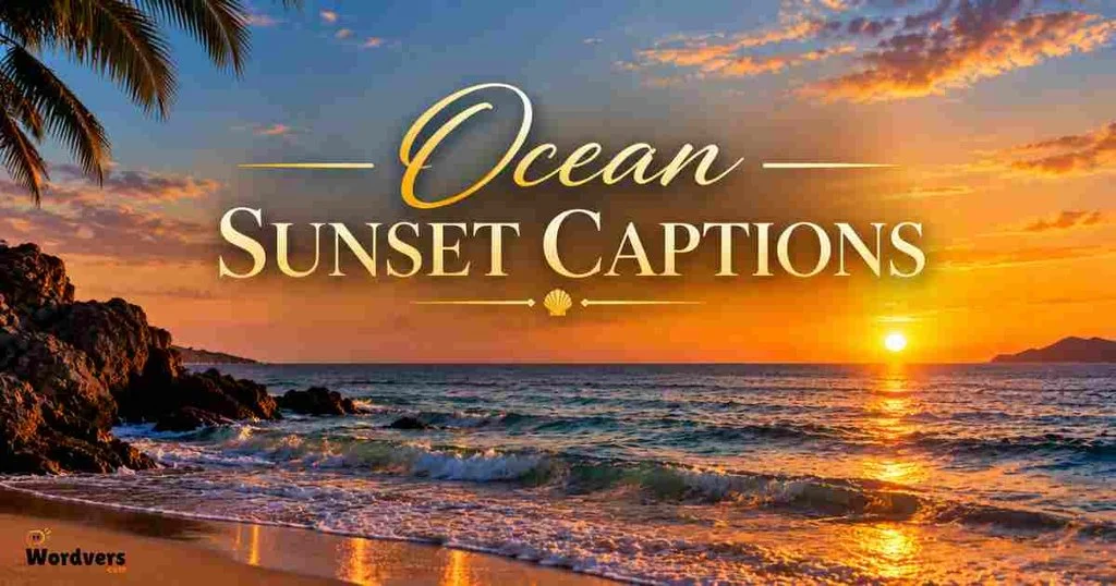 Ocean Sunset Captions