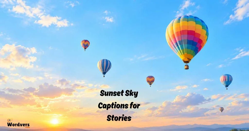 Sunset Sky Captions For Stories